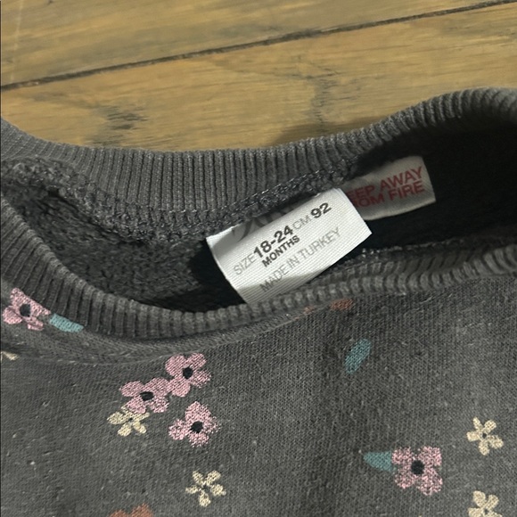 Zara floral Kids Sweatshirt set - Gray - Picture 2 of 2